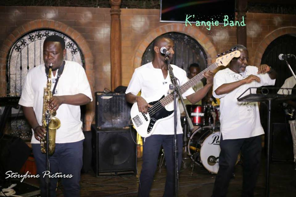 K'angie band performing on stage