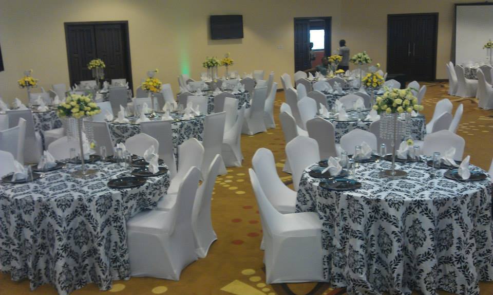 Black and White Decor Set Up at Royal Suites Bugolobi