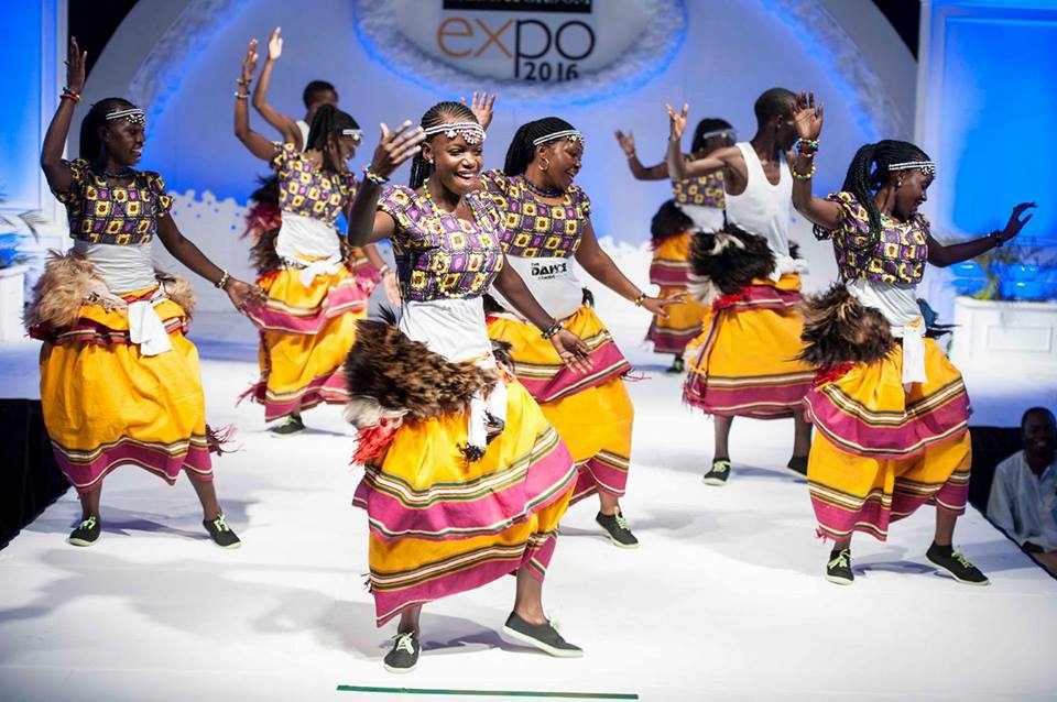 The Dance N' Beats Cultural Troupe perform at the 2016 Bride & Groom Expo at Lugogo