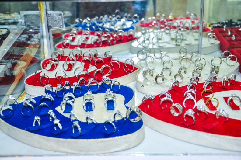 All sorts of rings that you will find at Radha Jewellery Ltd Uganda