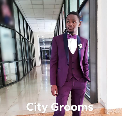 A three piece tuxedo from City Grooms