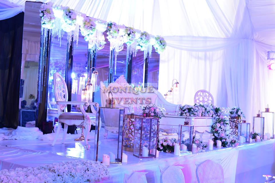 High table decorations by Monique Events Uganda