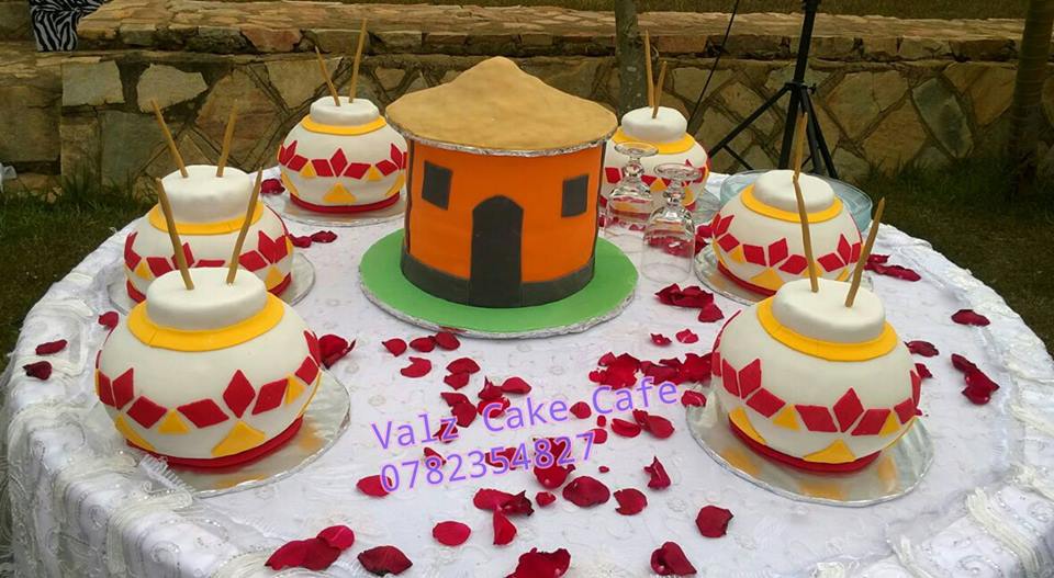 A customary wedding cake supplied by Valz Cake Cafe