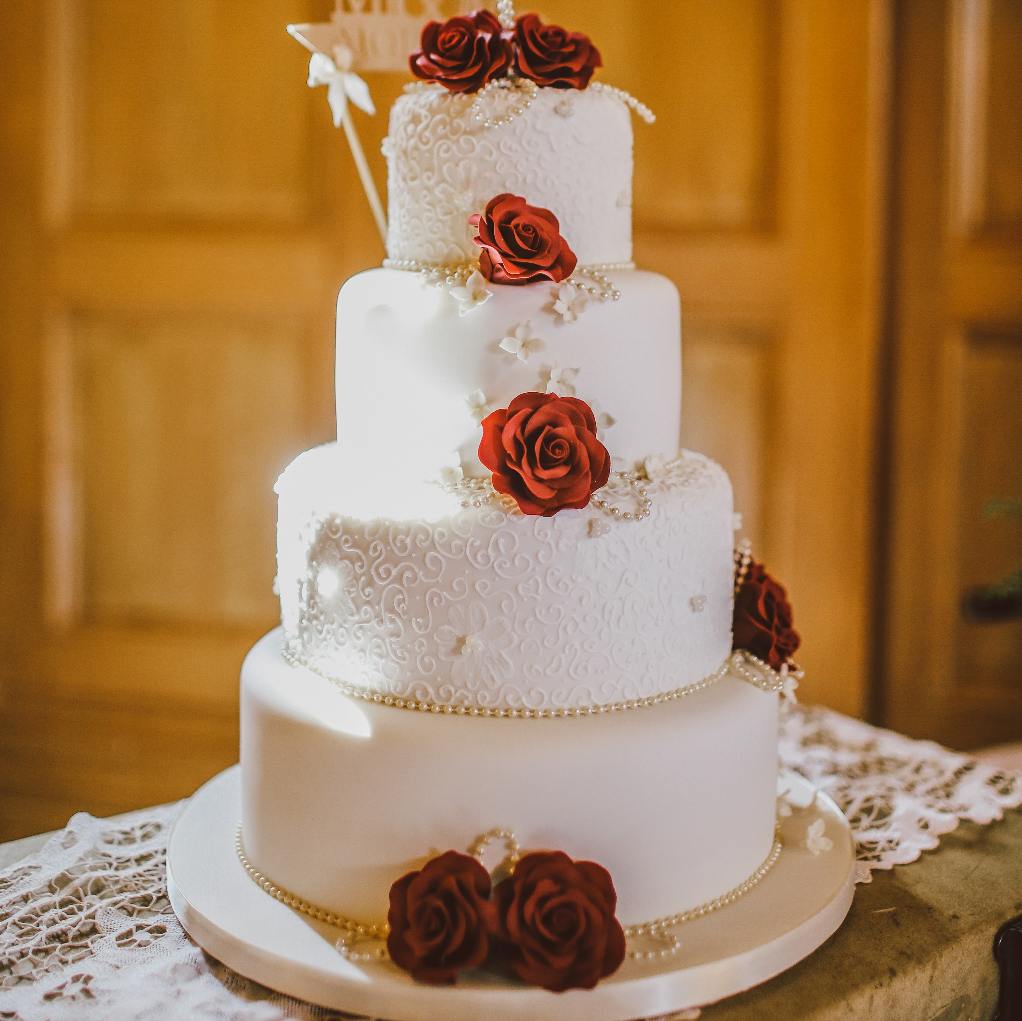 Red wedding Cake