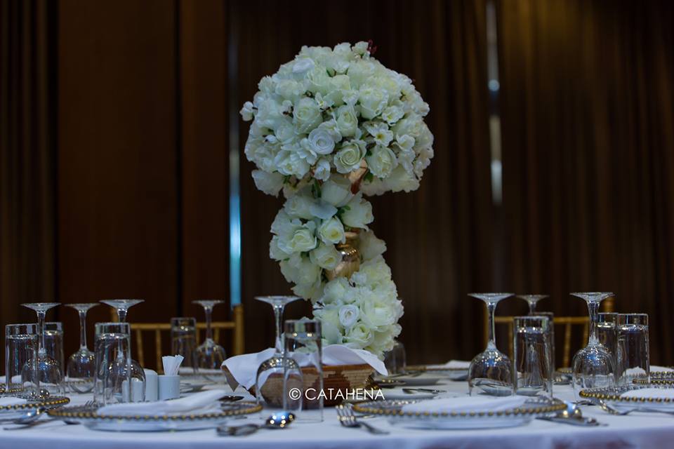 Floral Centerpiece Decor by Catahena Decor & Wedding Planners