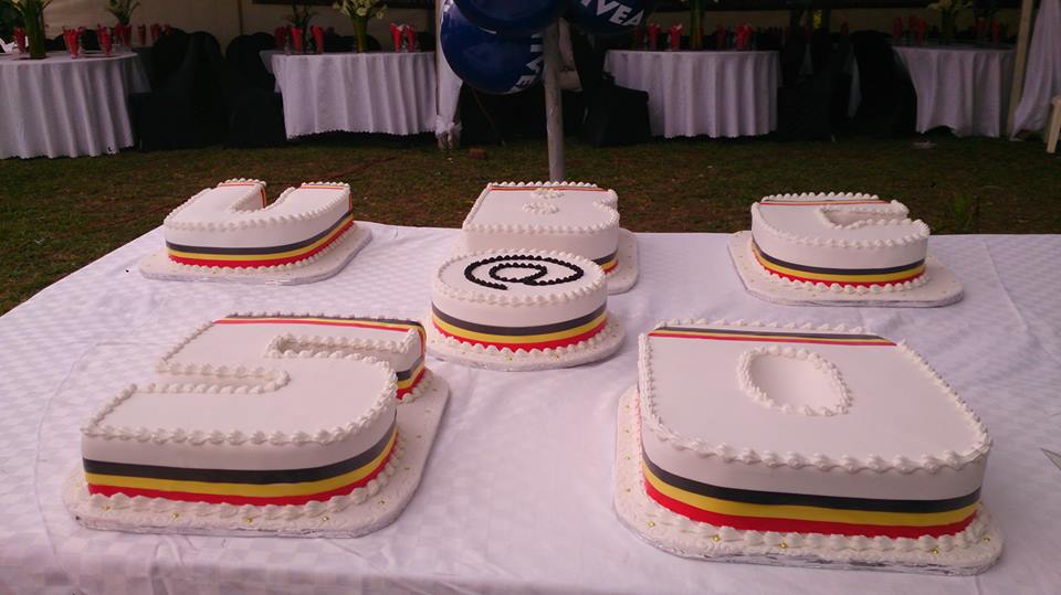 UBC at 50 celebrations, cake by Real Cakes Uganda