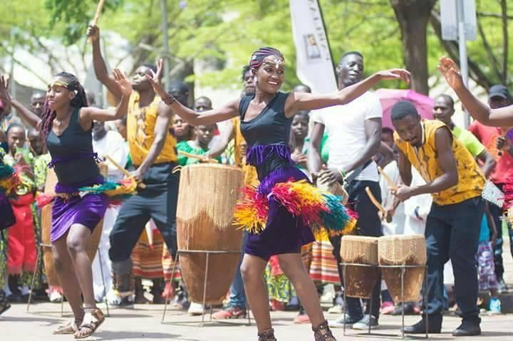 Nyange Cultural Performers performing at the 2017 Kampala Capital City Festival