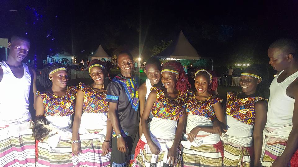 Members of The Dance N' Beats Cultural Troupe at Serena Hotel Kampala
