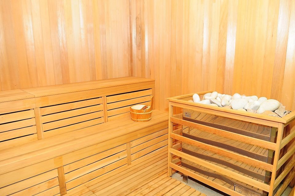 The sauna at Silver Springs Hotel