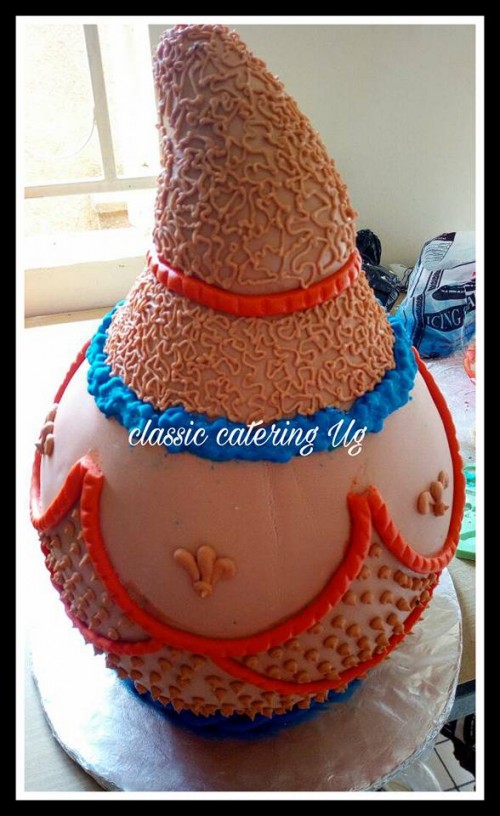Customary wedding cake from Classic Catering Uganda
