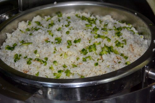 Vegetable rice prepared by Adonai Guesthouse
