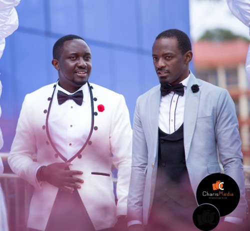 Innocent and his best man, wedding photography Charis Media