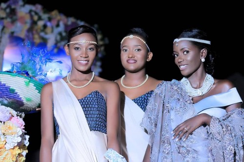 Adrine and some of her maids, entourage dressed by Peponi Clothing