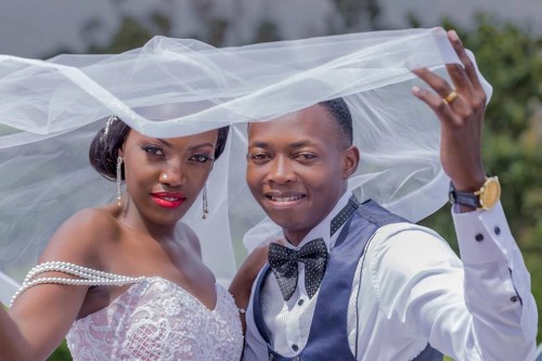 George and Lilian on their wedding day, shots by Genius Media Events