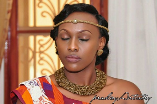 Esther's beautiful makeup done by Prudiey Artistry