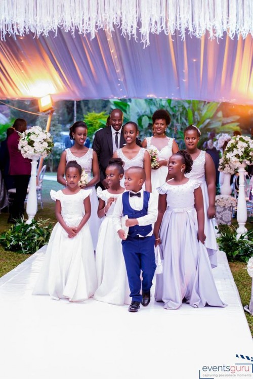 Joshua & Odetta long with their entourage, moments by Events Guru Photography