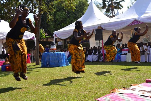 Customary wedding performances by Nyange Cultural Performers