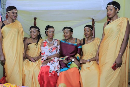 A bride and her maids dressed by My Kuhingira Collection