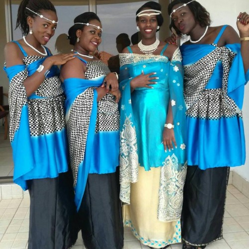 A bride and her friends cloaked in mishanana from My Kuhigira Collection