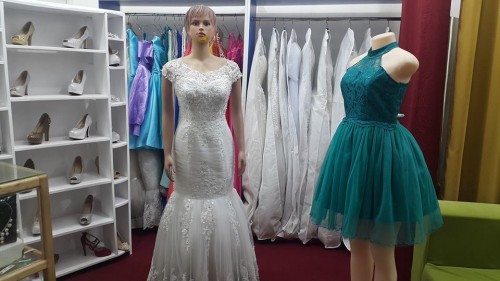 Inside Destiny bridals boutique