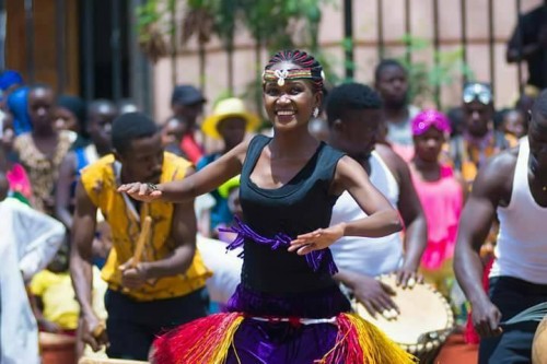 Nyange Cultural Performers at the Kampala Capital City Festival 2017