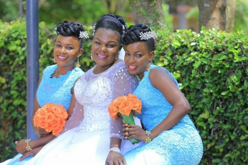 A Bride & her beautiful maids at Speke Resort Hotel Munyonyo