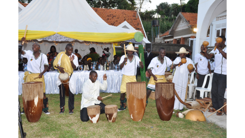 Cultural troupes perform at an introduction, shots powered by Dream Occasions Ug