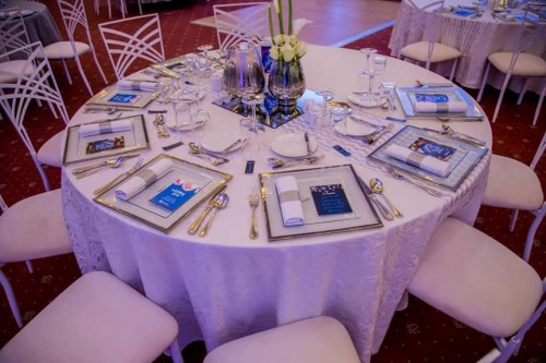 Beautiful dinner decor by Viable Options