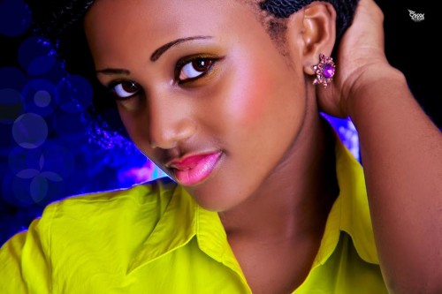 A gorgeous Ugandan model with makeup done by Surayah Bridal Makeup