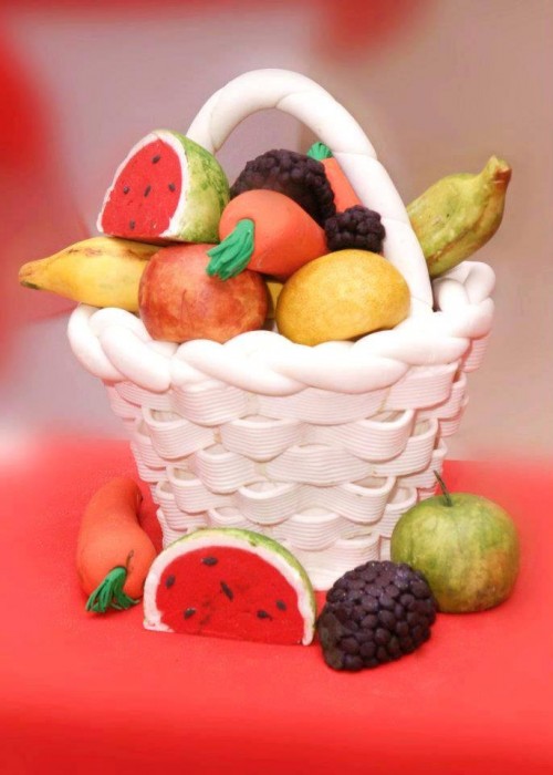Fruit basket inspired cake from Elieonai Cakes