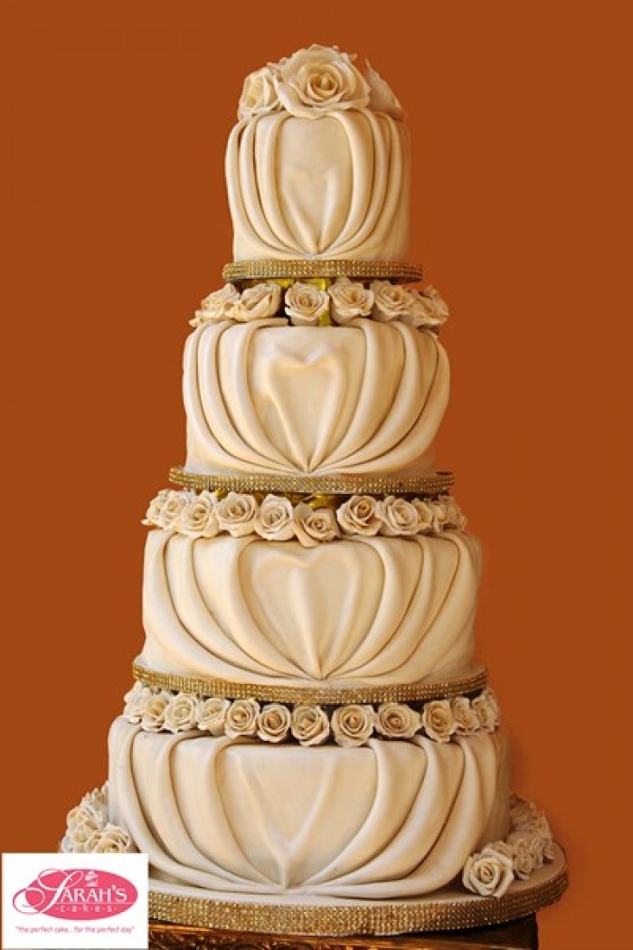 Beautiful wedding cake from Sarahs Cakes