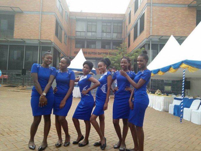 Ladies from Dotaz Ushering Services at the Uganda Cancer Institute
