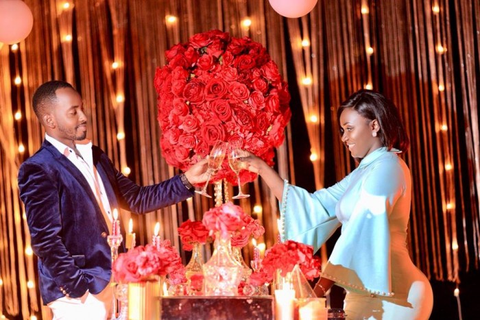 Lincoln surprised his queen on valentines day at Kampala Serena Hotel
