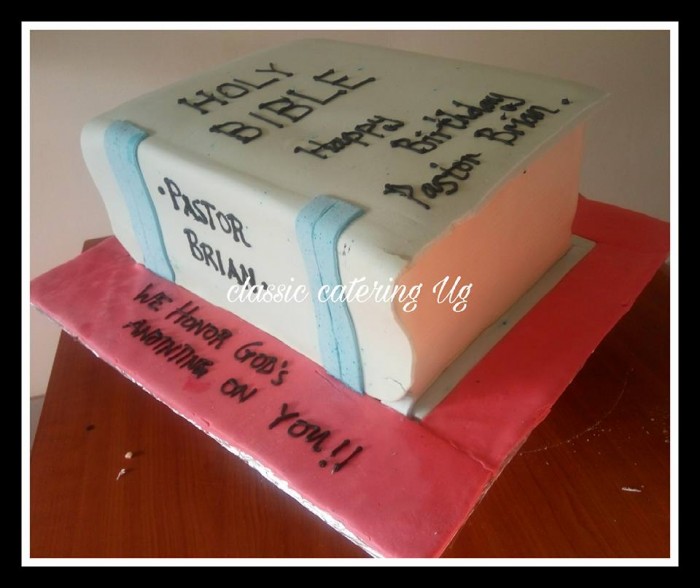A bible inspired birthday cake Classic Catering Uganda