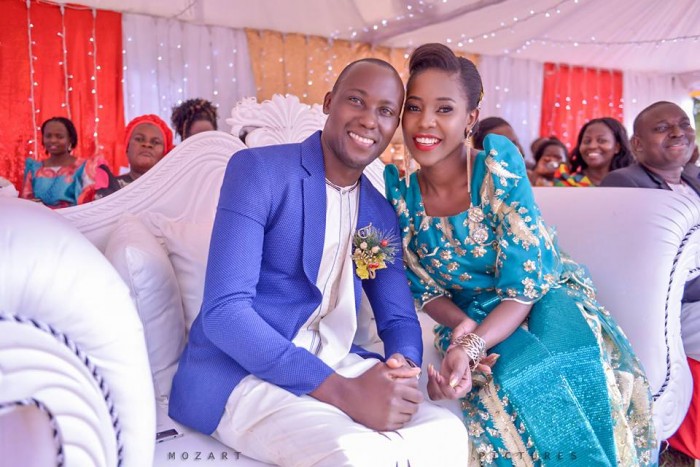Mimi and Ssemakula at their customary wedding powered by Mozart pictures