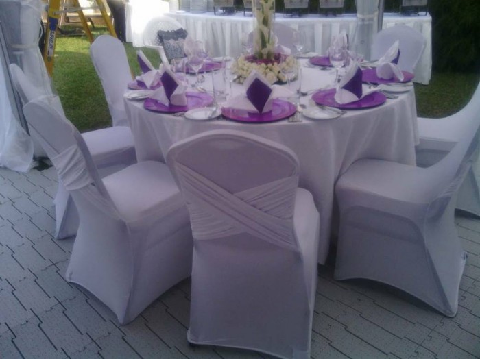Purple Themed Wedding Decor by Crystal Events