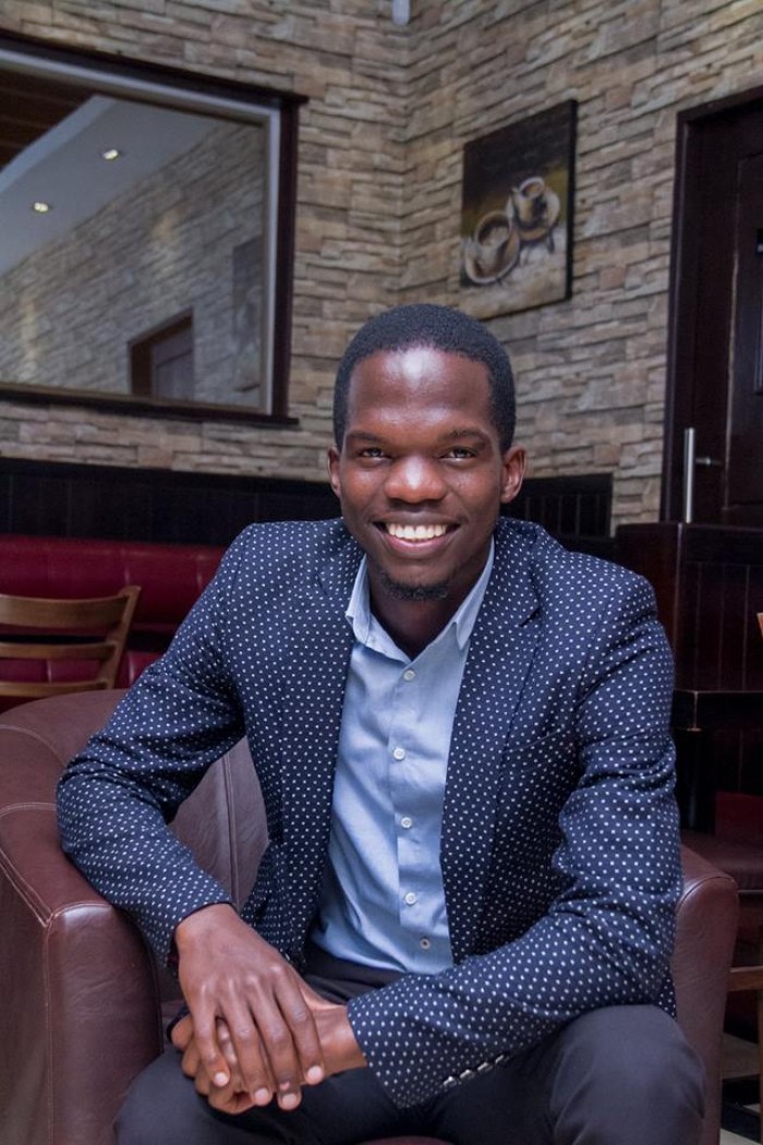 Wasswa Elijah Kissiti, a team member of Canaan Gents