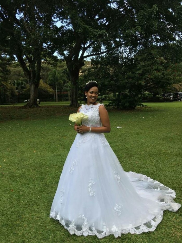 Beautiful A-line Gown at Exquisite Bridal Kampala