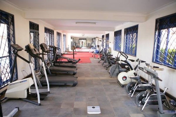 A well equipped gym at Ivys Hotel Kampala