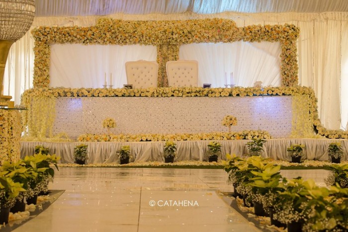 The Ivans Wedding reception Decor by Catahena