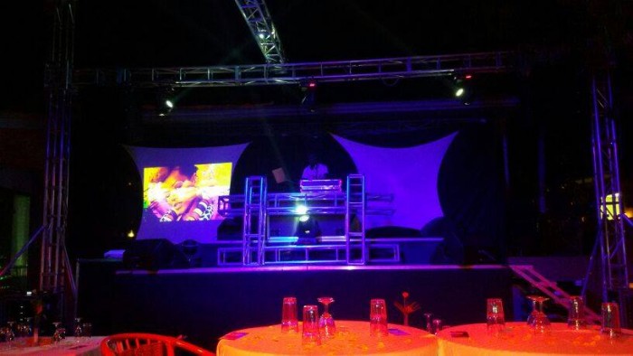 Event venue lighting by Extreme Music and Events