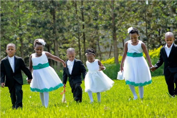 Beautiful Flower girls & handsome Pageboys at a Ugandan wedding Photo shoot by Katende Muhammad Photography