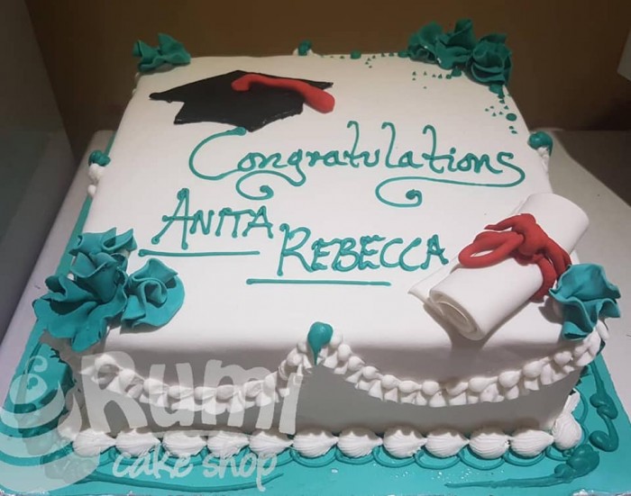Anita Rebecca's graduation cake by Rumi Cake Shop