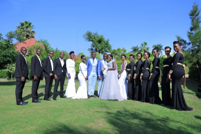 Anderson and Joy along with their bridal entourage, shots by Play Motions