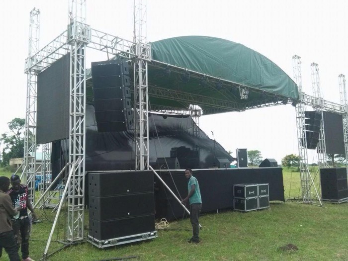 Big public address systems from Extreme Music and Events