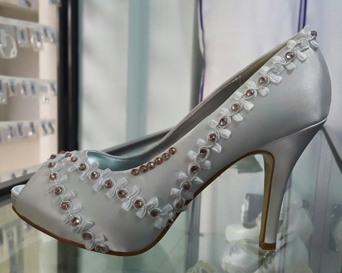 A bridal shoe from Bridal Lounge Kampala