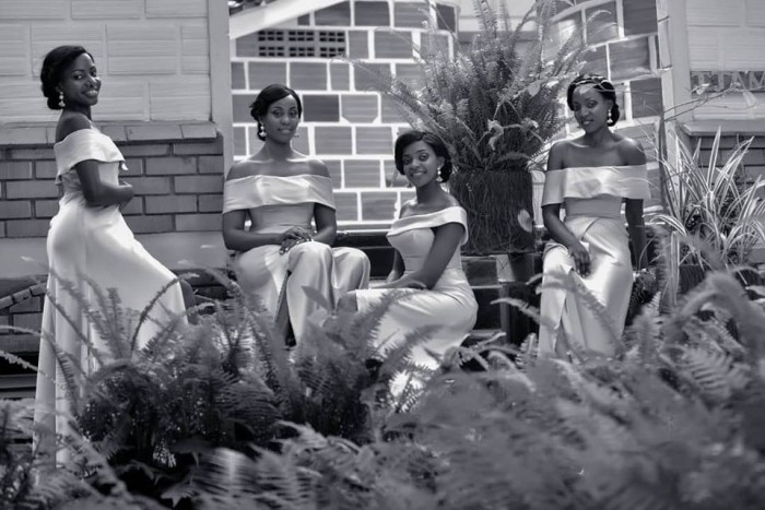 Bridesmaids; black and white wedding shots by Devine Photography
