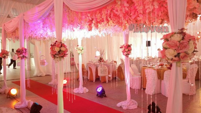 Beautiful walkway Decor By Bloven Events