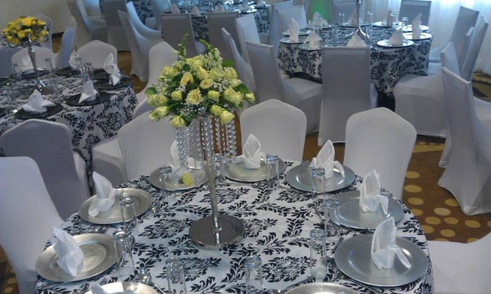 Black and White Decor Set Up at Royal Suites Bugolobi