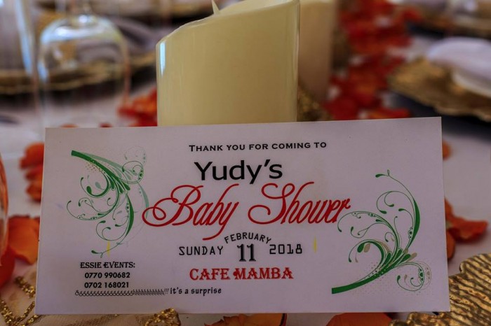 Yudy's baby shower at Cafe Mamba